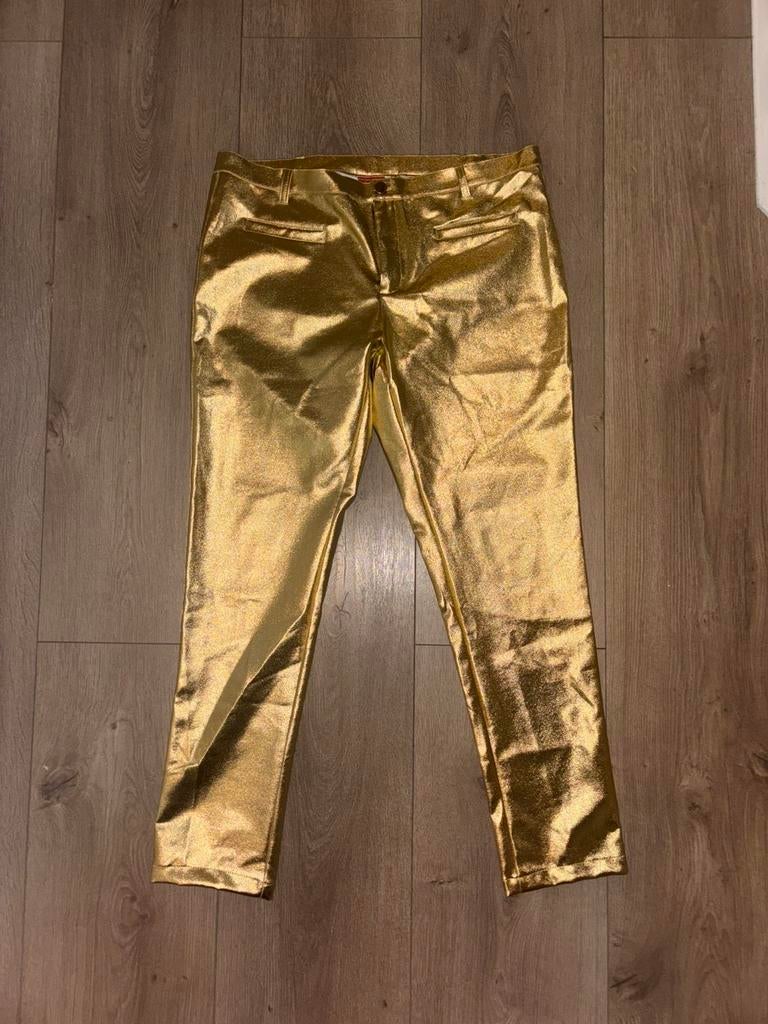 Gouden Carnavalsbroek - Nieuw!, Kleding | Dames, Geel, Maat 46/48 (XL) of groter, Nieuw, Ophalen of Verzenden