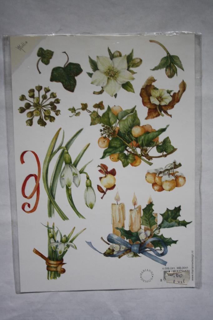 2 st. A5 knipvellen A5 3D marianne design 9987, Hobby en Vrije tijd, Verzenden, Nieuw, Kerst, Knipvel
