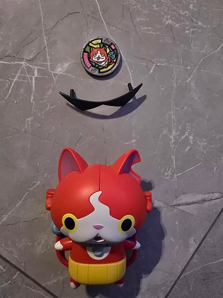 Yo-Kai Watch Jibanyan Figuur met Medaille, Ophalen of Verzenden, Zo goed als nieuw, Jongen of Meisje