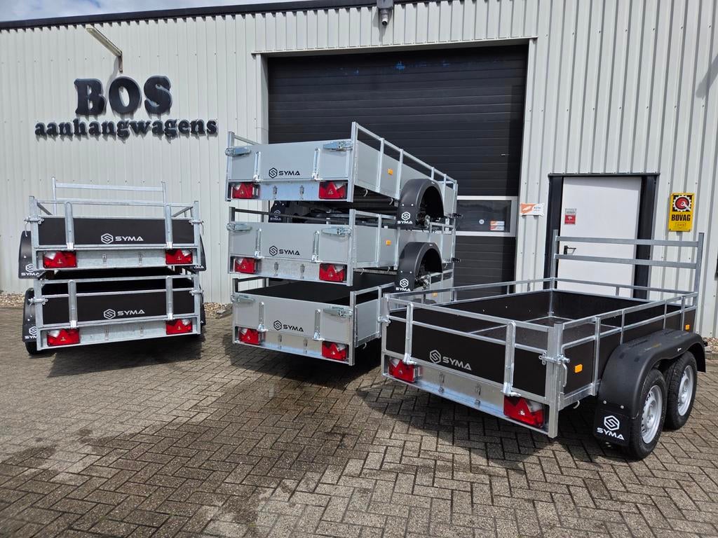 Nieuwe Syma bakwagens afm.2.57x1.31 in Aluminium of Hout, Ophalen, Nieuw
