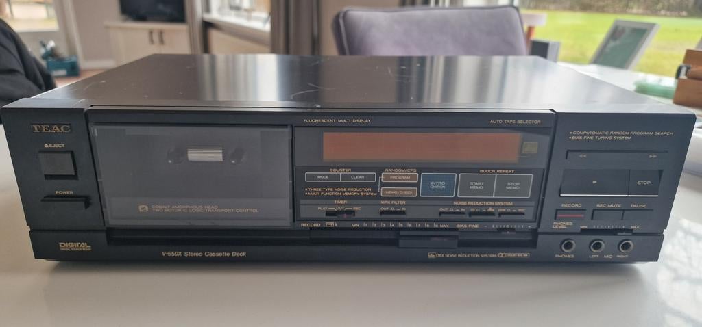 Teac V-550X Cassettedeck, Ophalen of Verzenden, Enkel, Overige merken, Tiptoetsen