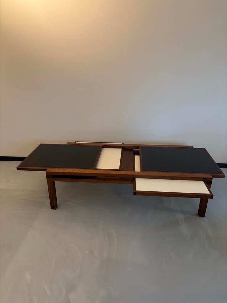 Salontafel Hexo design, Huis en Inrichting, Tafels | Salontafels, Ophalen, 100 tot 150 cm, Teakhout, 50 tot 100 cm