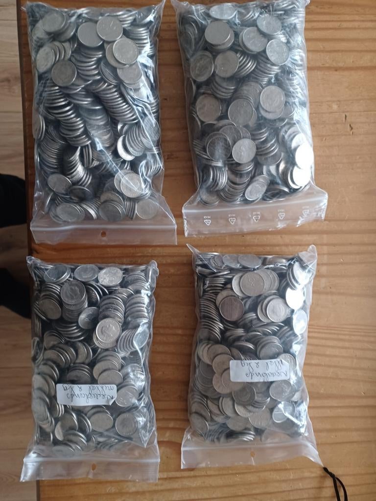 Circa 2664  kwartjes totaal  8  kg, Ophalen of Verzenden, Overige typen