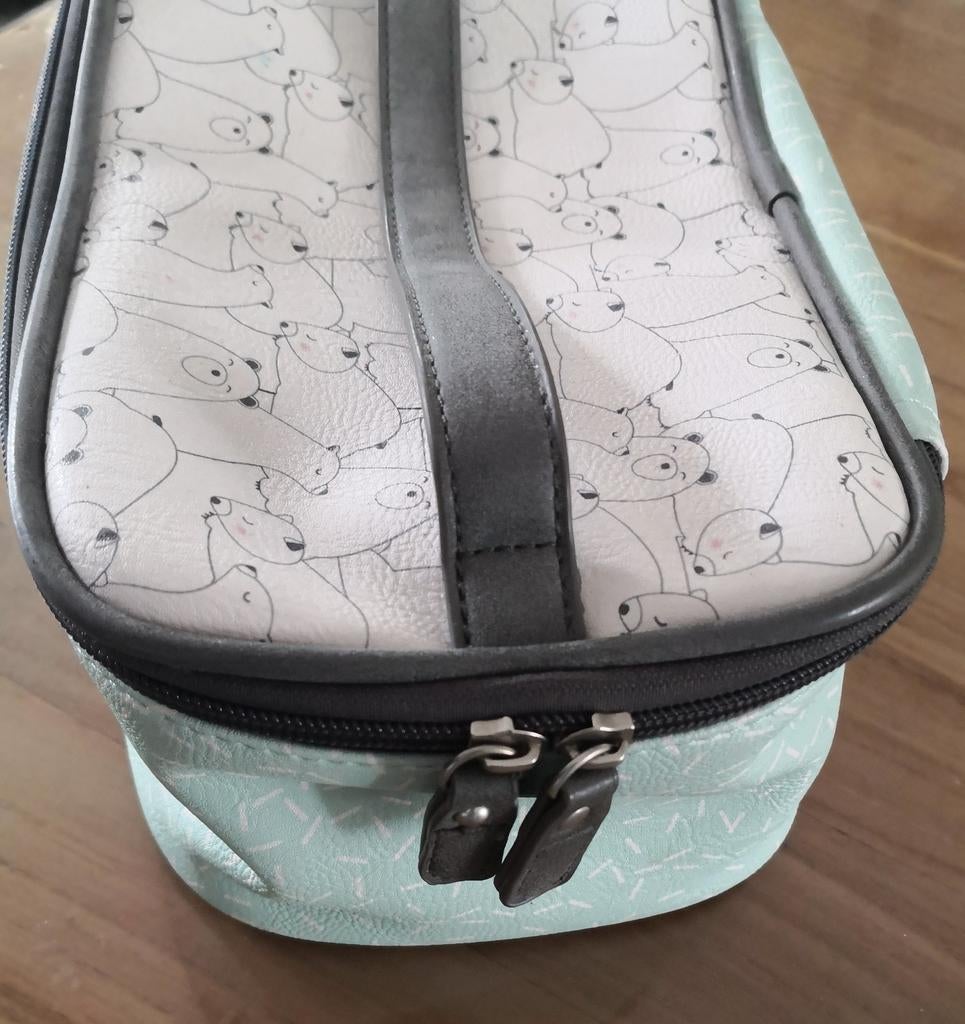 Bebe Jou kinder toilettas met ijsberen, Sieraden, Tassen en Uiterlijk, Toilettassen, Ophalen of Verzenden, Zo goed als nieuw, Wit