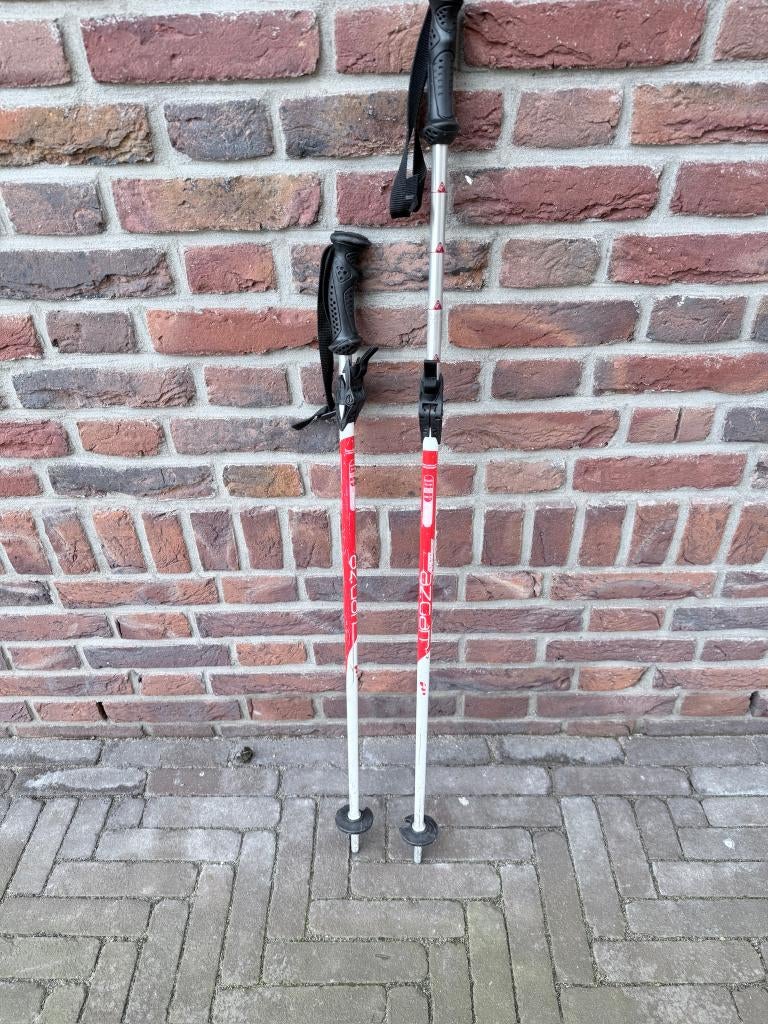 Skistokken verstelbaar voor kind, Sport en Fitness, Skiën en Langlaufen, Gebruikt, Stokken, 100 tot 140 cm, Skiën