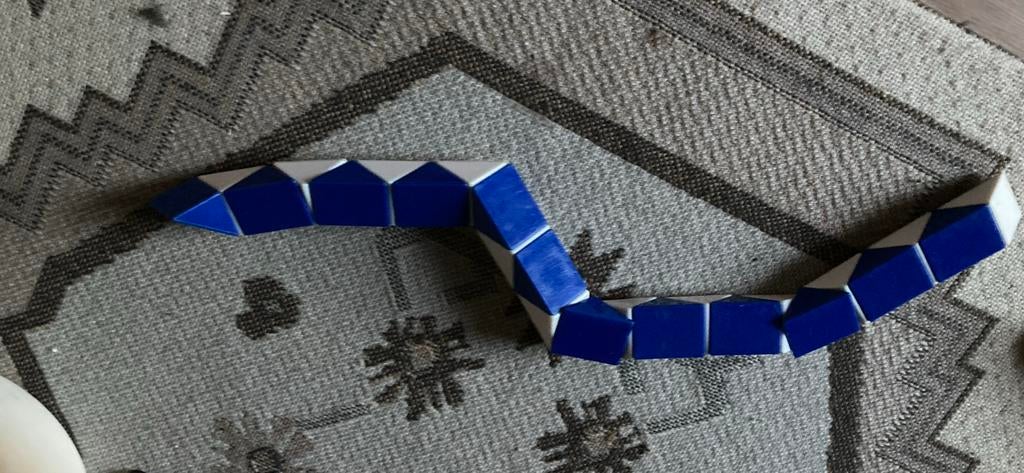 Rubik's Snake Puzzel, Ophalen of Verzenden, Gebruikt, Knutselen