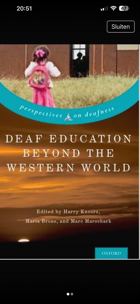 Deaf education beyond the western world, Ophalen of Verzenden, Zo goed als nieuw