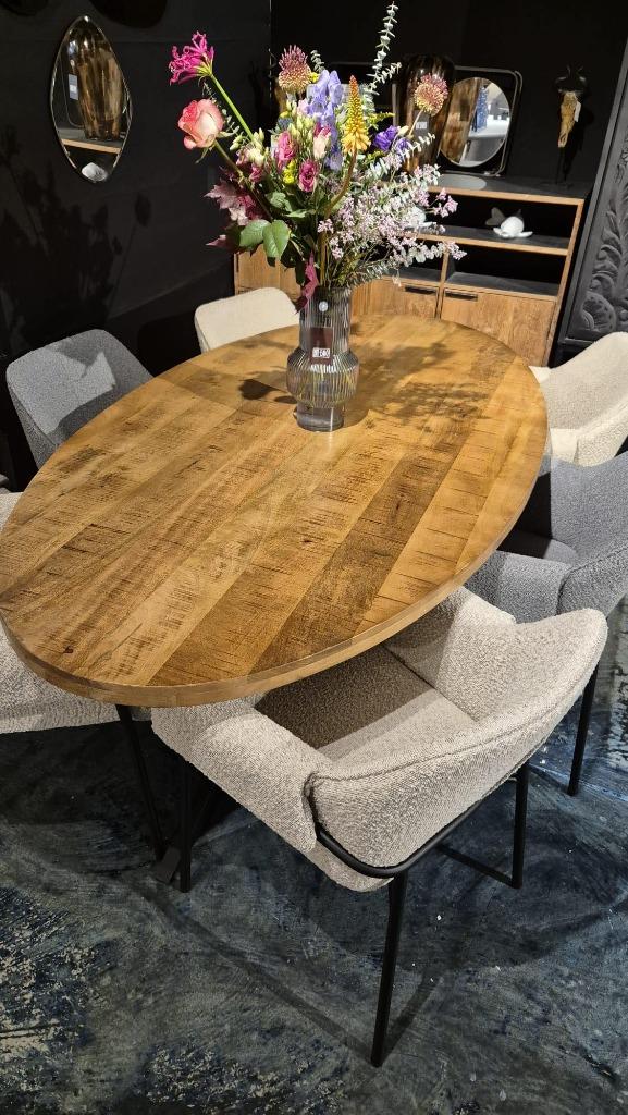 Mango Eettafels Rond & Ovaal Direct leverbaar Meerdere afm, Huis en Inrichting, Tafels | Eettafels, JaRa, Bornsestraat 31, Nieuw
