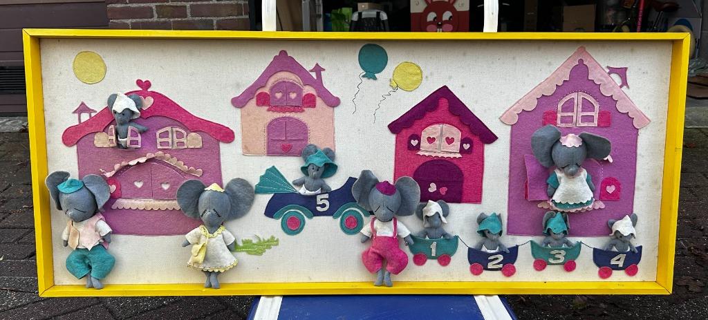 Wanddecoratie Kinderkamer MUIZEN, Ophalen, Zo goed als nieuw, Wanddecoratie
