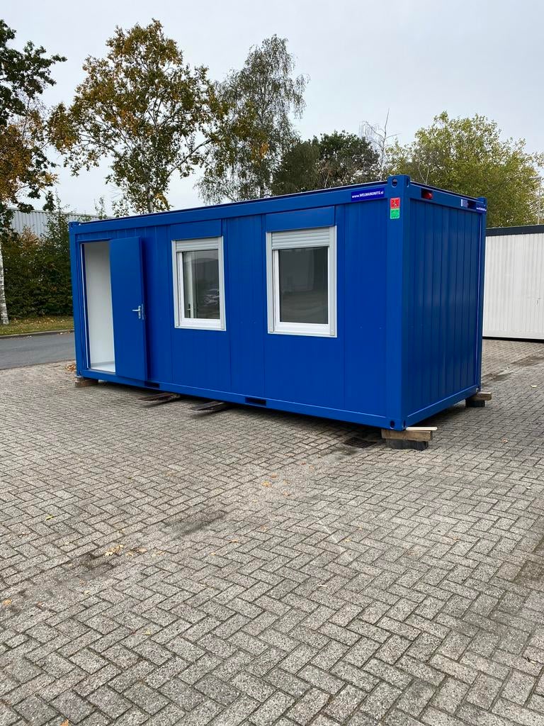 Te huur, nieuwe units met toilet en keukenblokje. 2,5 x 6 M, Zakelijke goederen, Machines en Bouw | Keten en Containers, Ophalen of Verzenden