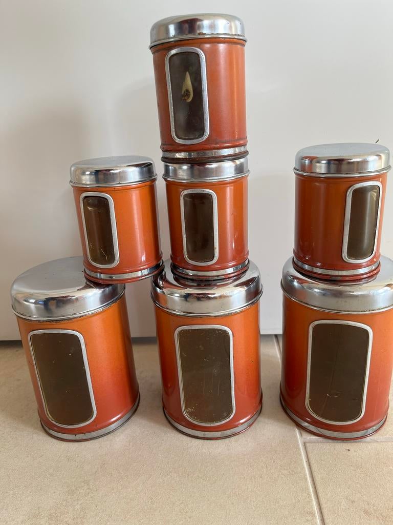 Vintage Brabantia Voorraadbussen Set, Ophalen of Verzenden, Gebruikt