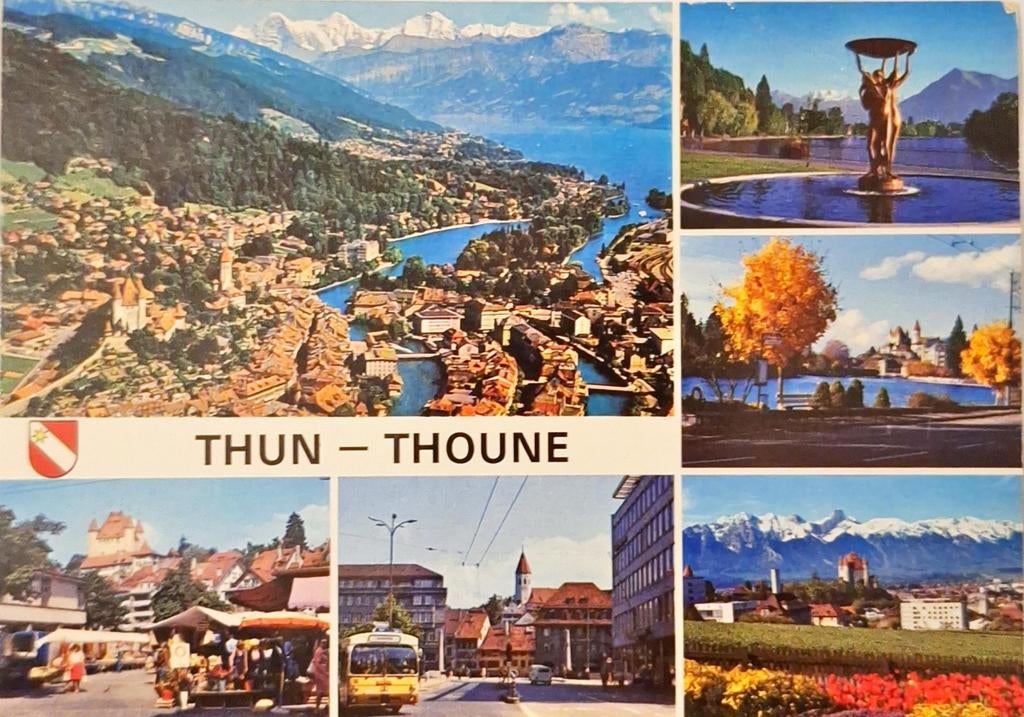 Thun Zwitserland 1982, Verzamelen, Ophalen of Verzenden, 1980 tot heden, Gelopen, Overig Europa