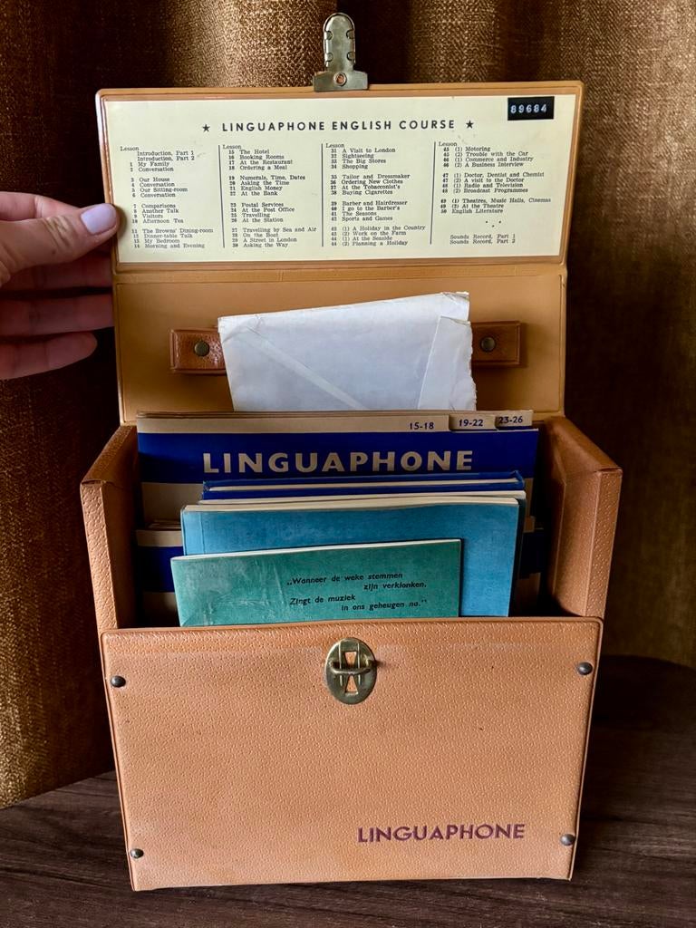 Complete Linguaphone English Course op LP, Ophalen of Verzenden, Beta, Zo goed als nieuw, Niet van toepassing