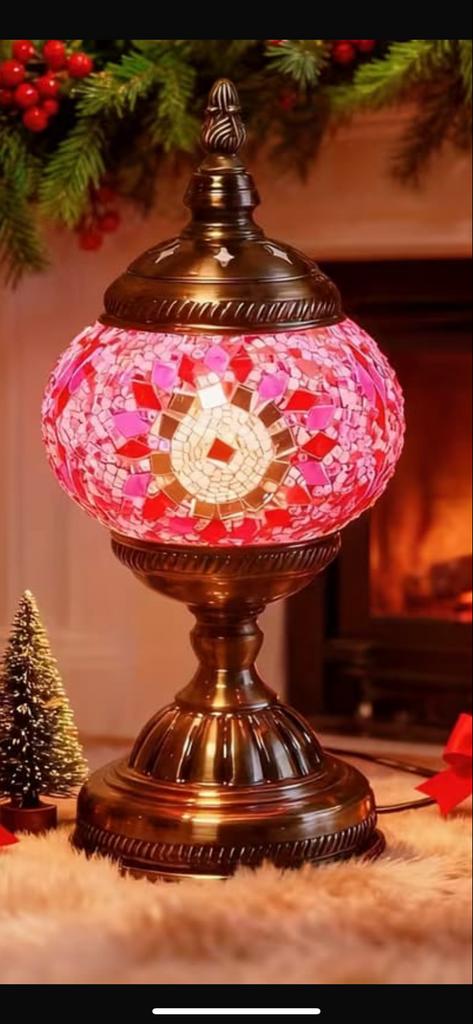 Handgemaakte  Lamp, glas mozaïk, Huis en Inrichting, Ophalen of Verzenden, Nieuw, Glas, Minder dan 100 cm