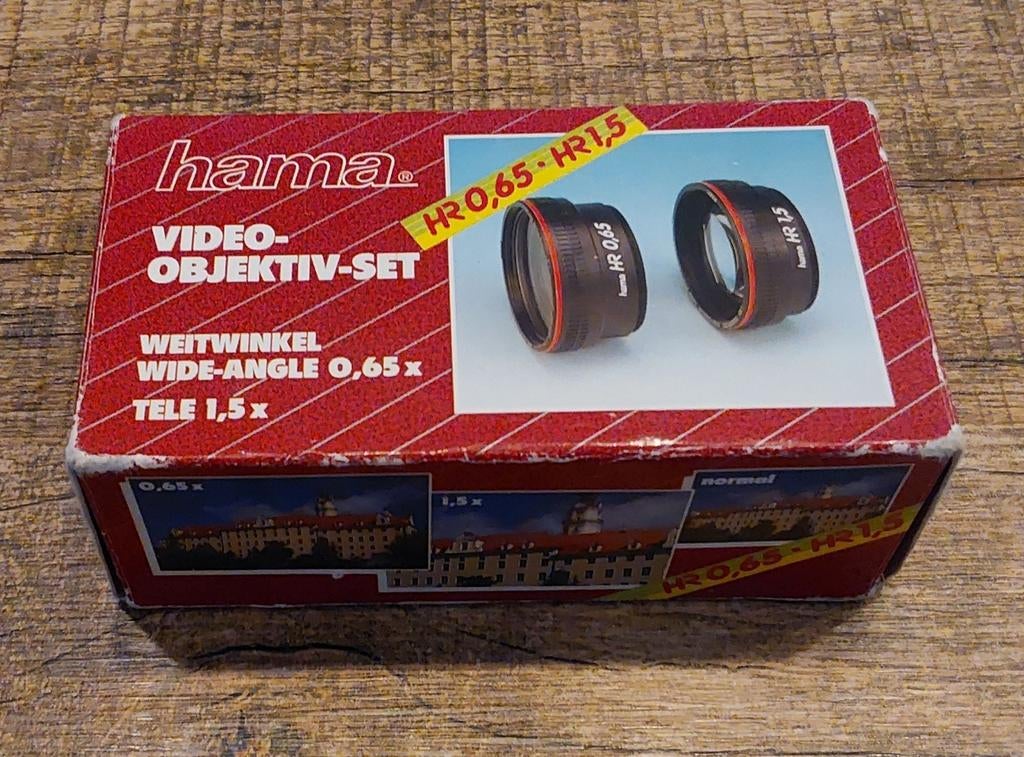 Hama Video Objectief Set - Groothoek & Tele, Ophalen of Verzenden, Gebruikt, Overige typen, Zoom