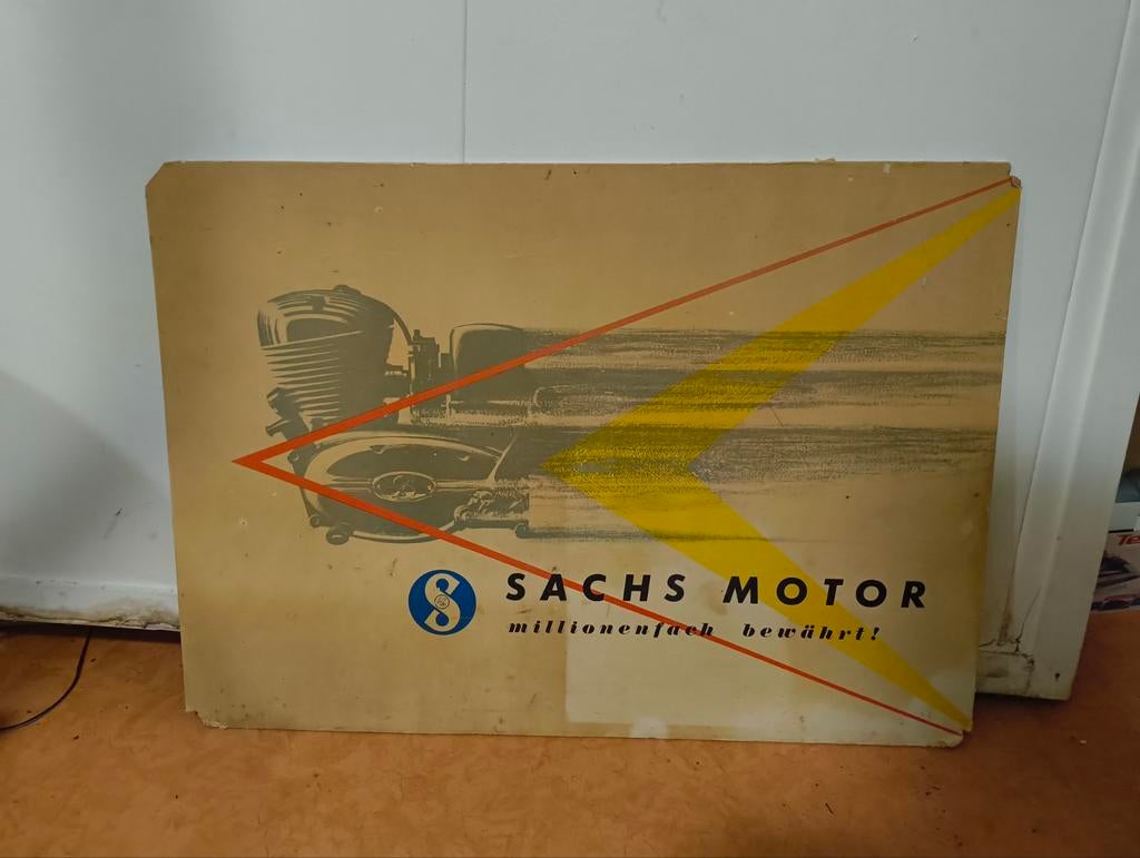 Sachs reclamebord, Ophalen of Verzenden, Reclamebord