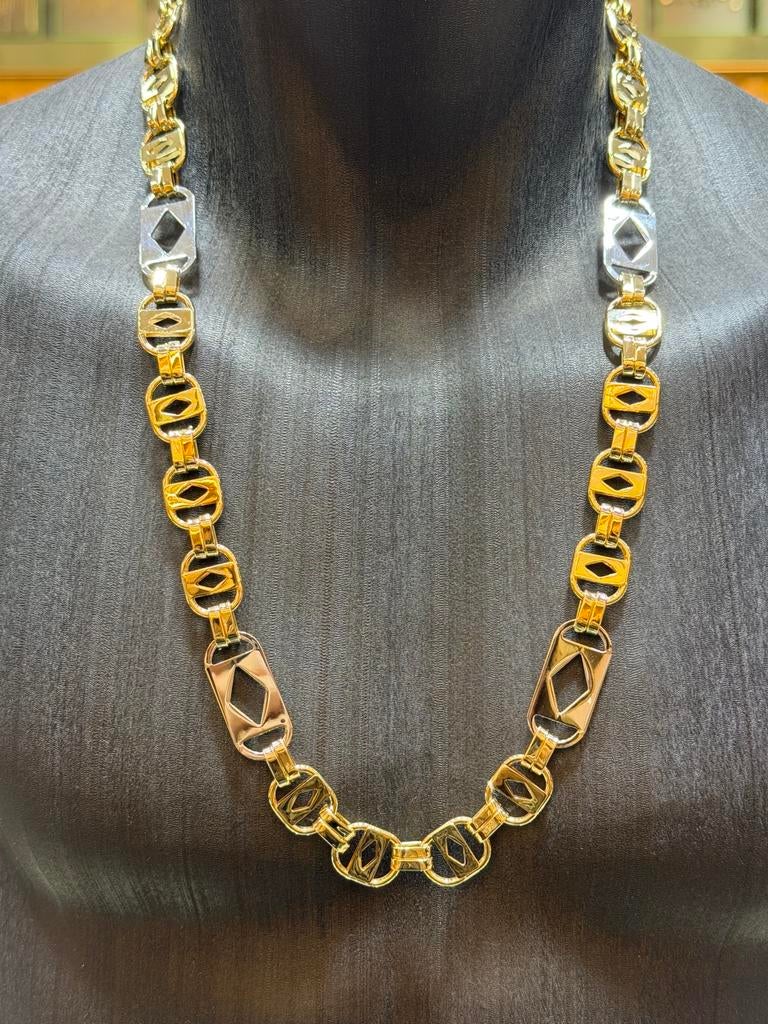 14KT Goud - 81.6 Gram - Ketting - PLATTE MAGNUM, Sieraden, Tassen en Uiterlijk, Ophalen, Nieuw, Goud, Goud