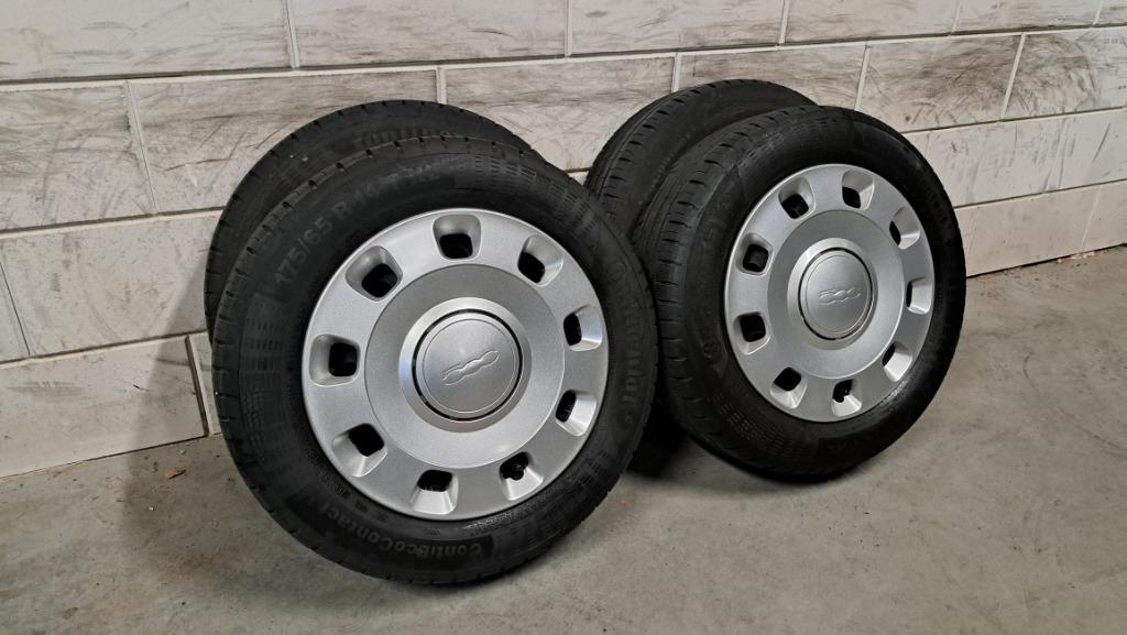 Zomerbanden Fiat 500 Punto Idea Panda Qubo Ypsilon 175/65/14, 14 inch, Gebruikt, 175 mm, Banden en Velgen