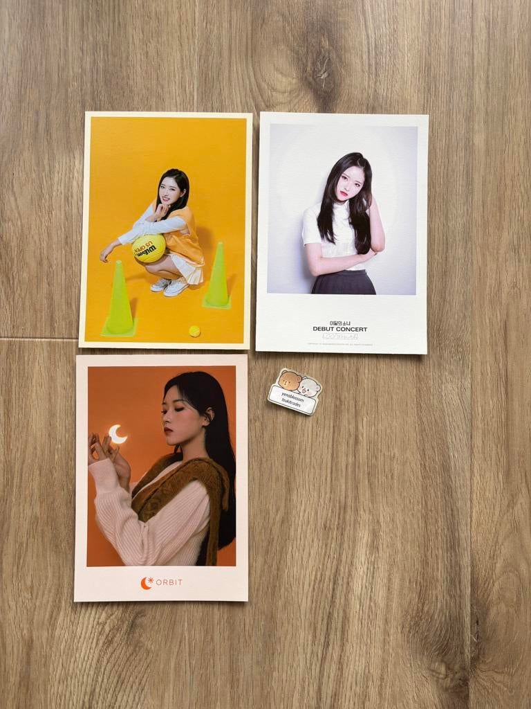 loona olivia hye postcard set kpop k.pop, Ophalen of Verzenden, Zo goed als nieuw, Foto of Kaart