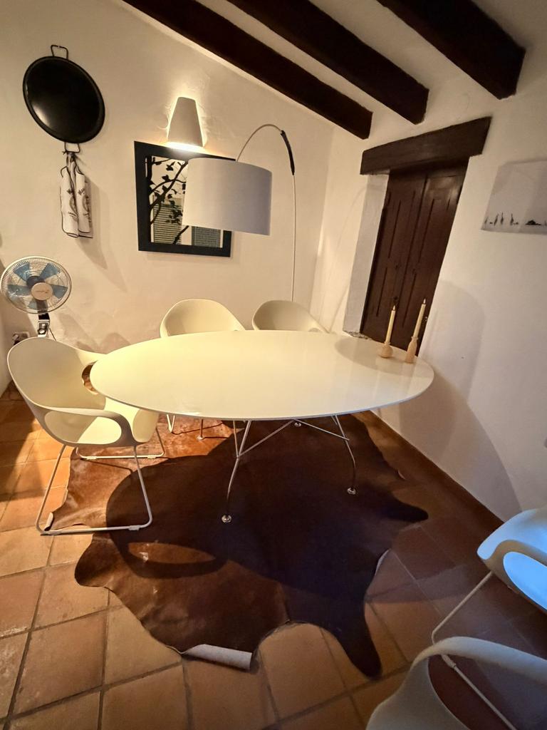 Glossy Kartell tafel, Ophalen, Rechthoekig, 50 tot 100 cm