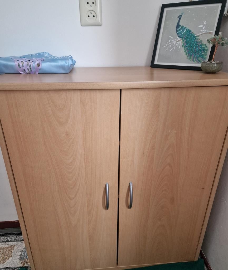 Mooi kastje met 2 planken - 84x72x32 cm, Antiek en Kunst, Antiek | Meubels | Kasten, Ophalen