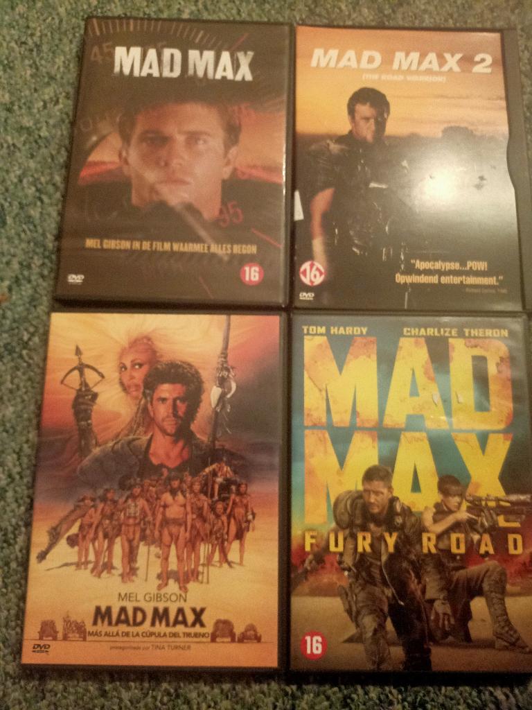 Mad Max 1,2, Thunderdome, Fury Road; Gehele Serie!!!, Vanaf 16 jaar, Ophalen of Verzenden, Zo goed als nieuw, Actiethriller