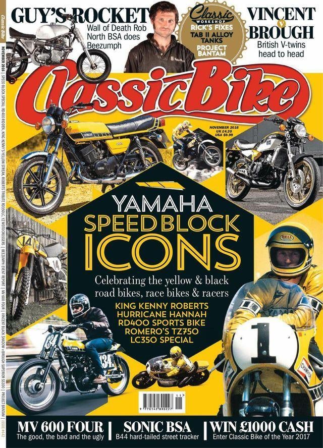 Classic Bike Magazine november 2016, Verzenden, Zo goed als nieuw