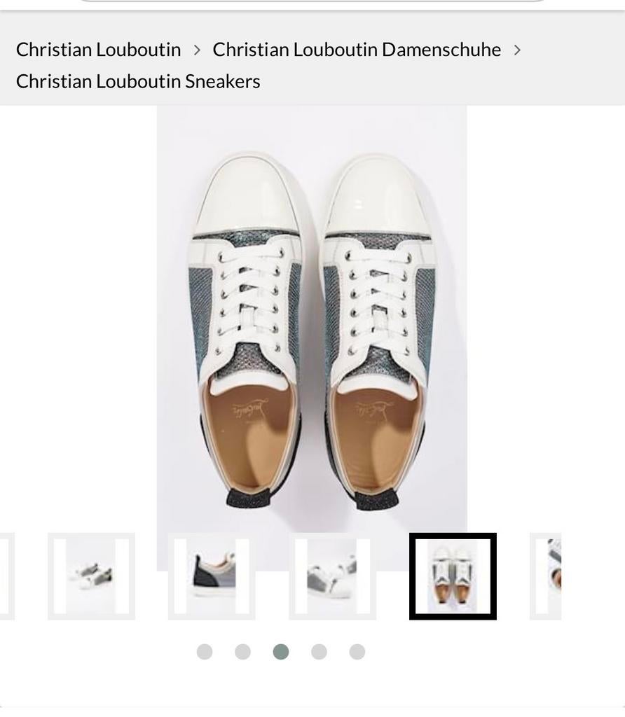 Christian Louboutin Sneakers Maat 41 met Bon, Wit, Ophalen of Verzenden, Sneakers of Gympen, Zo goed als nieuw