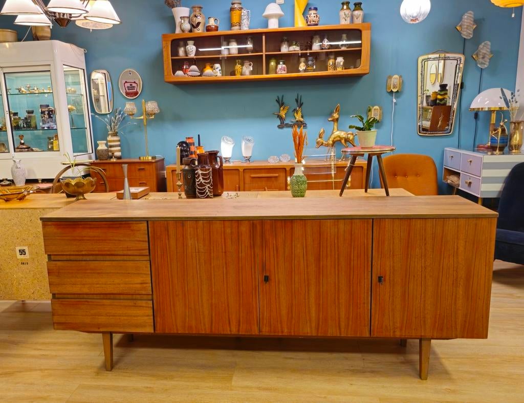 Vintage Dressoir Lowboard TV-meubel Kast Kastje, Ophalen, Gebruikt, Nvt, 25 tot 50 cm