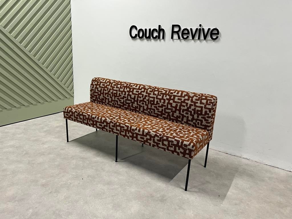 Design eetkamerbank roestbruin, direct leverbaar 180x60, Ophalen of Verzenden, Zo goed als nieuw, Vierpersoons of meer, Stof