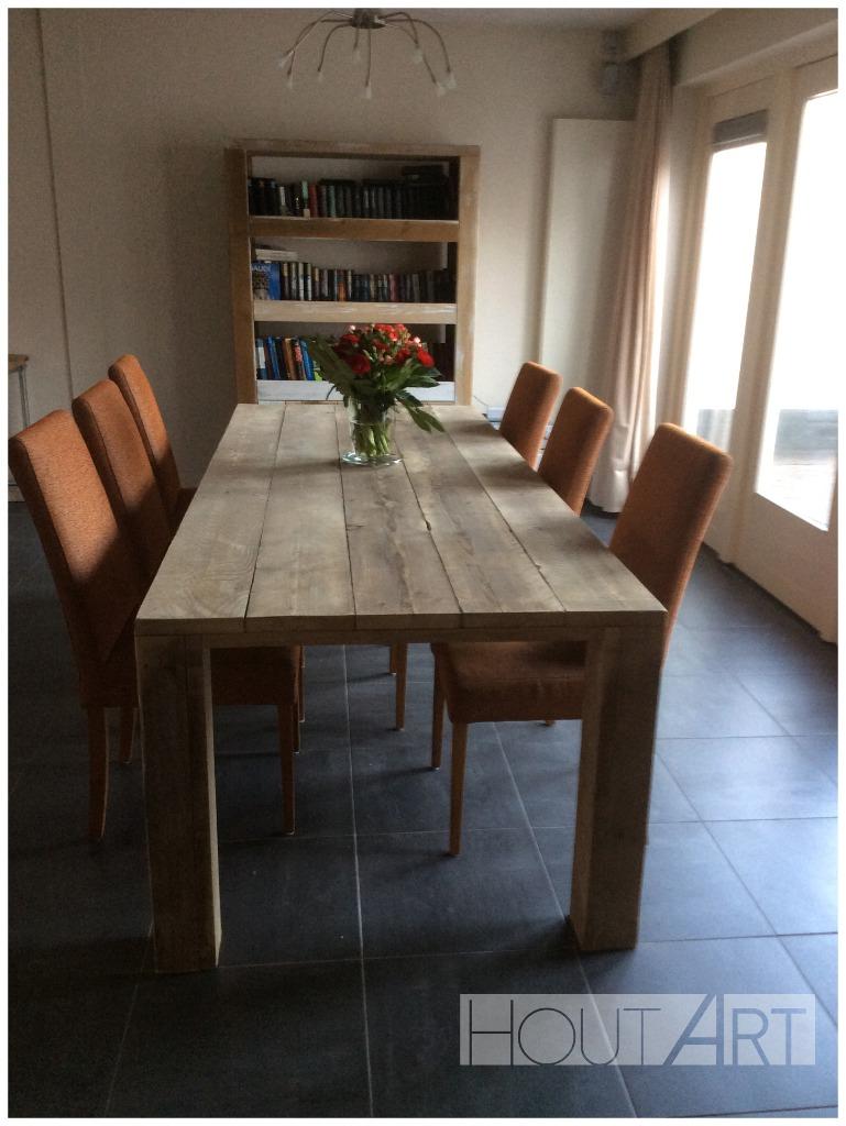 Tafel / tuintafel steigerhout hoekpoten XXL, Info@hout-art.nl, Nieuw, Ophalen of Verzenden, Hoeves 3 in Schijndel