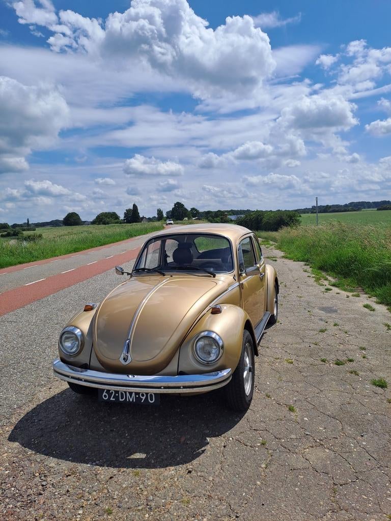 Volkswagen Kever (1974) in perfecte staat!! 1200 motor., Overige kleuren, 4 stoelen, Origineel Nederlands, Bruin