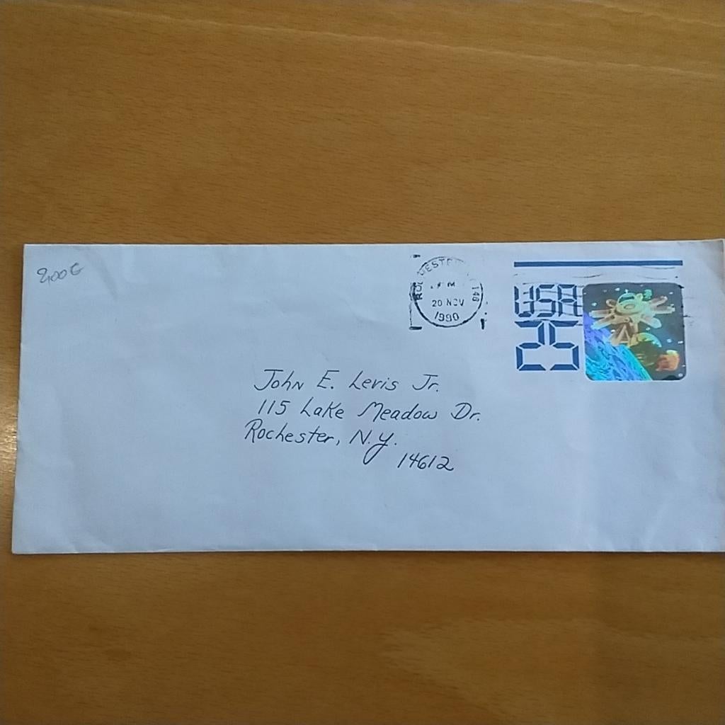 Hologram postzegel USA, 1990., Ophalen of Verzenden, Midden-Amerika