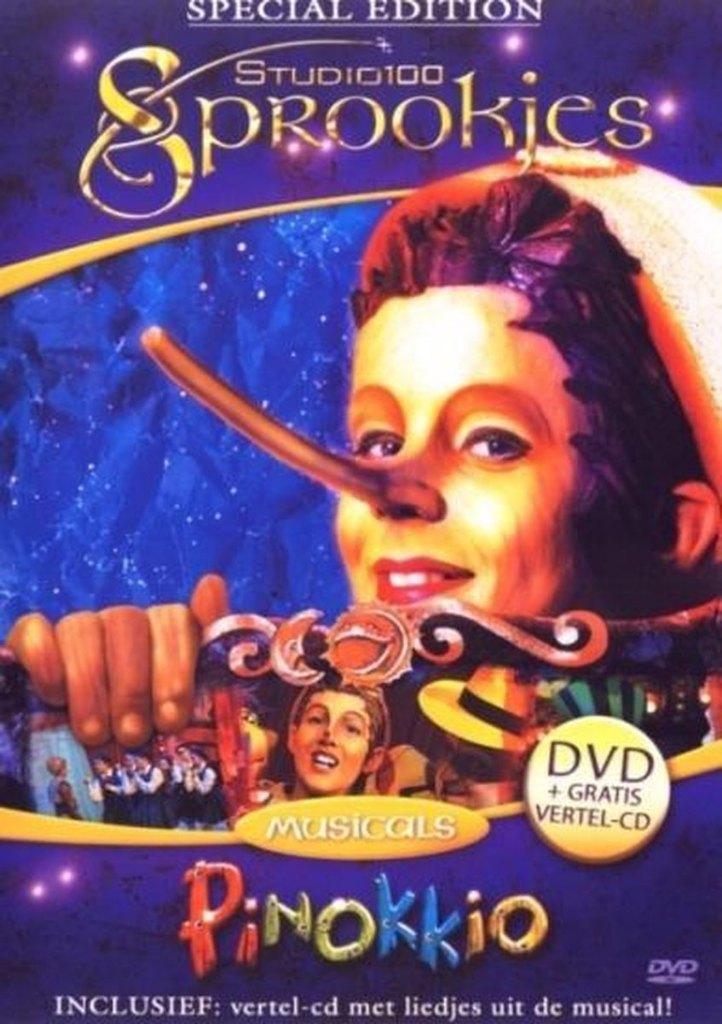 Pinokkio Musical Studio 100 + Cd, Origineel Nederlands, Cd's en Dvd's, Alle leeftijden, Ophalen of Verzenden, Zo goed als nieuw