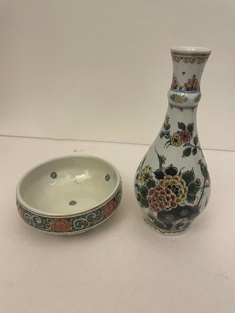 Delfts Blauw Flesje & Bakje, De Porceleyne Fles, 1920, Antiek en Kunst, Ophalen of Verzenden