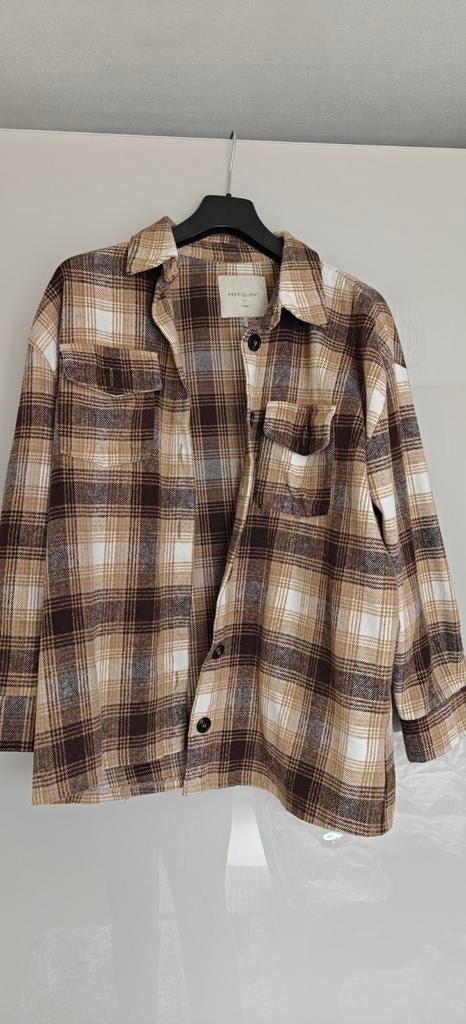 Freequent stoere blouse / jasje, Bruin, Maat 46/48 (XL) of groter, Ophalen of Verzenden, Zo goed als nieuw