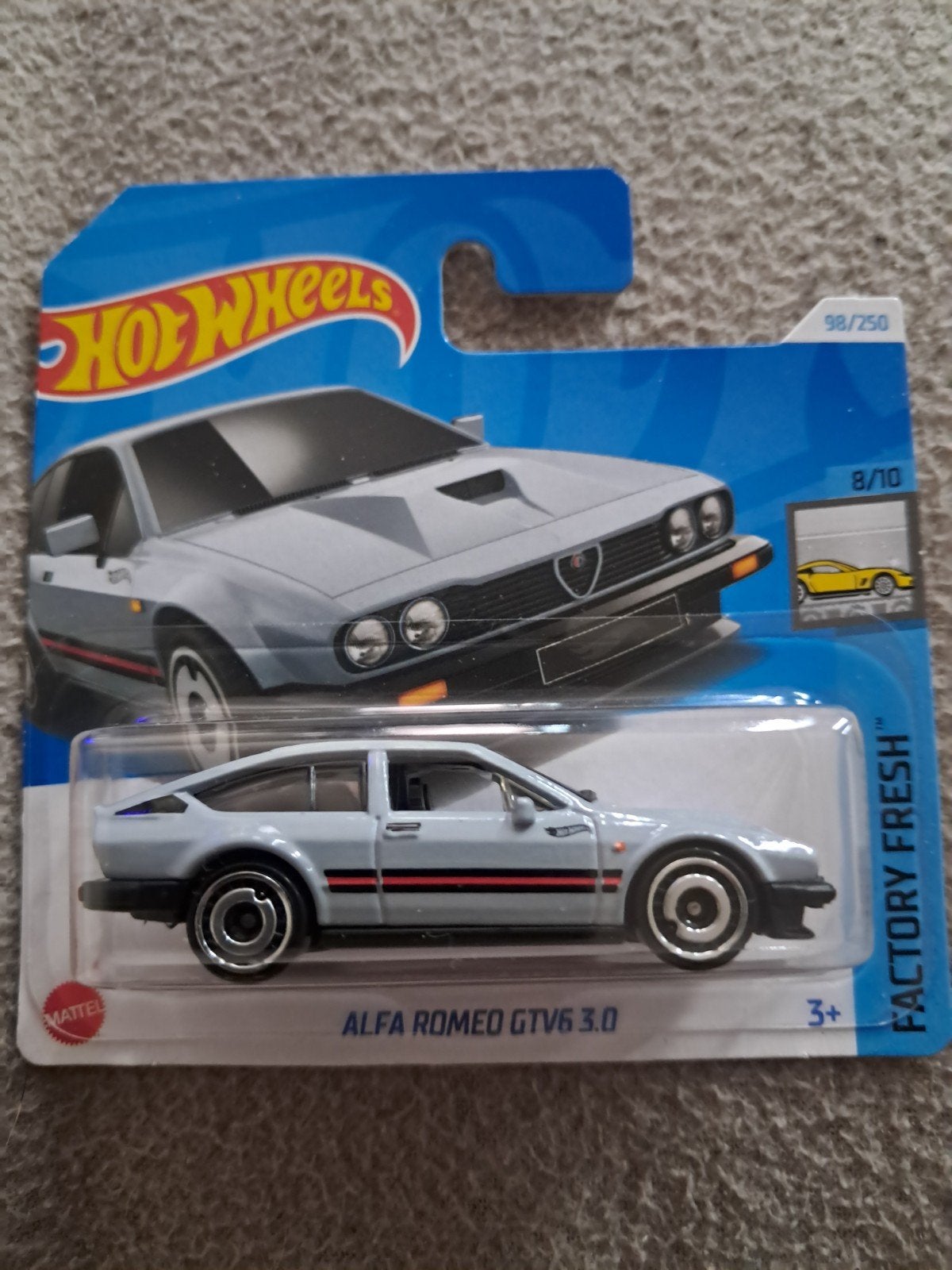 Hot Wheels Alfa Romeo GTV6 3.0 grijs nieuw in verpakking, Ophalen of Verzenden, Nieuw, Auto