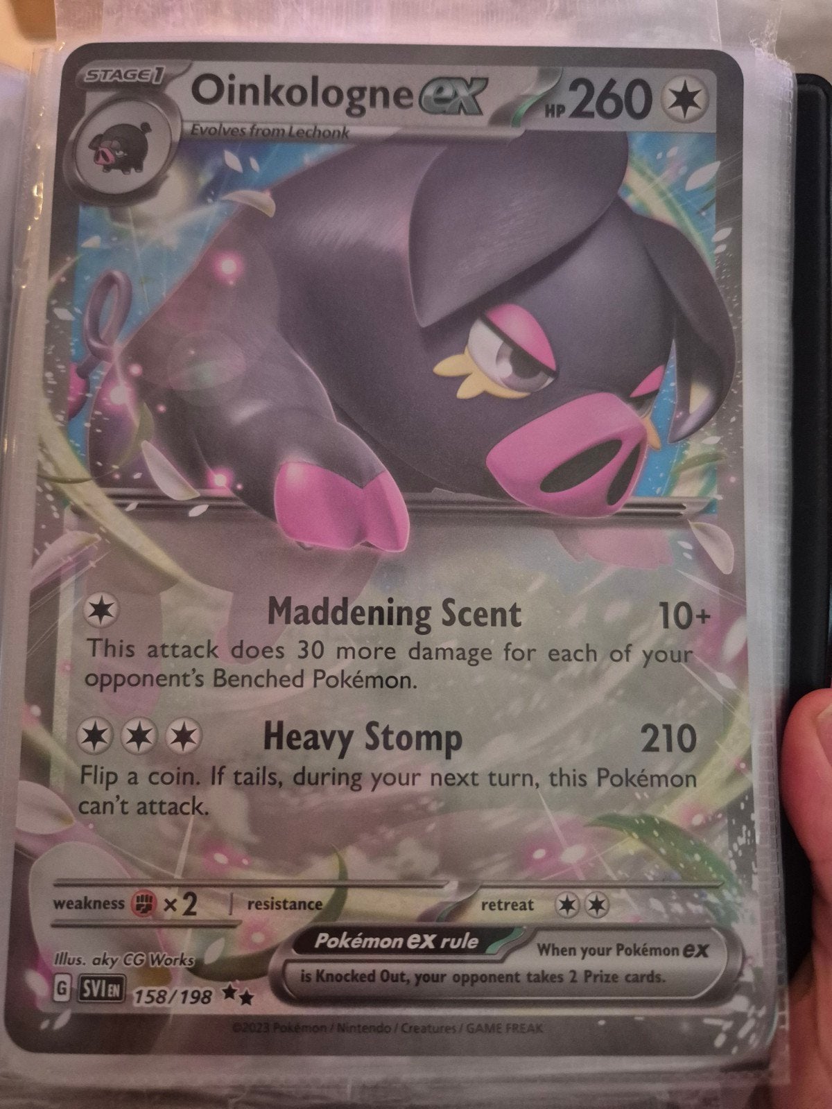 Oinkologne ex (Oversized) Pokémon Kaart - Glanzend, Ophalen of Verzenden, Zo goed als nieuw, Losse kaart, Foil