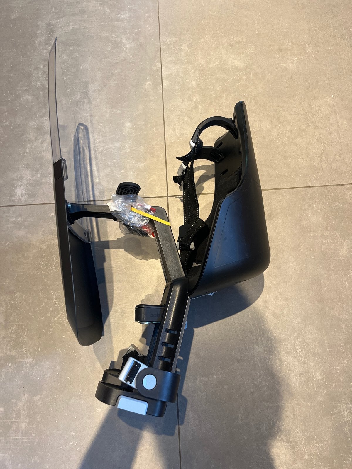 Bobike voorzitje met windscherm, Ophalen of Verzenden, Gebruikt, 0 t/m 13 kg, Voorzitje
