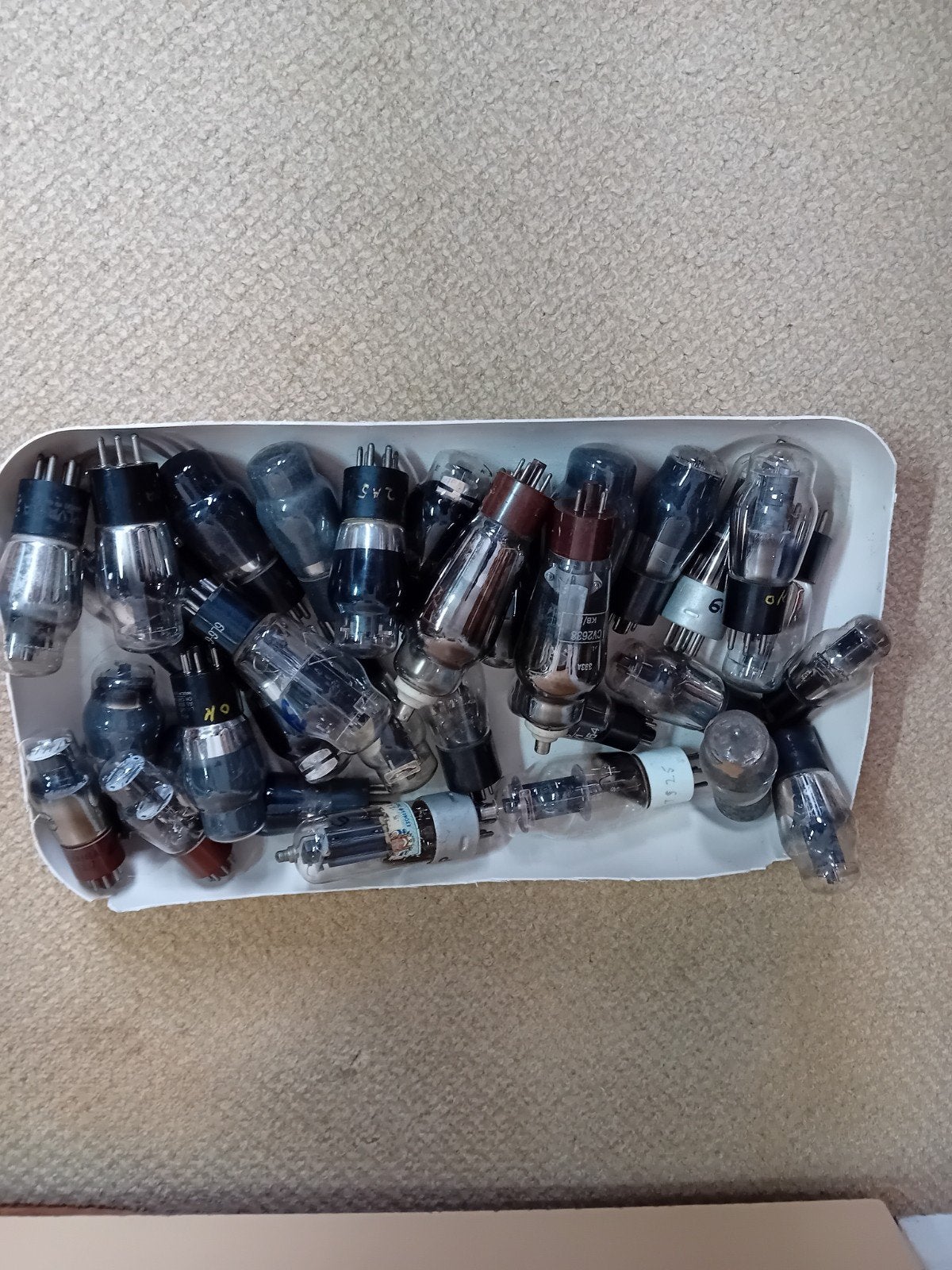 Zolderopruiming   partij radiobuizen, Ophalen of Verzenden