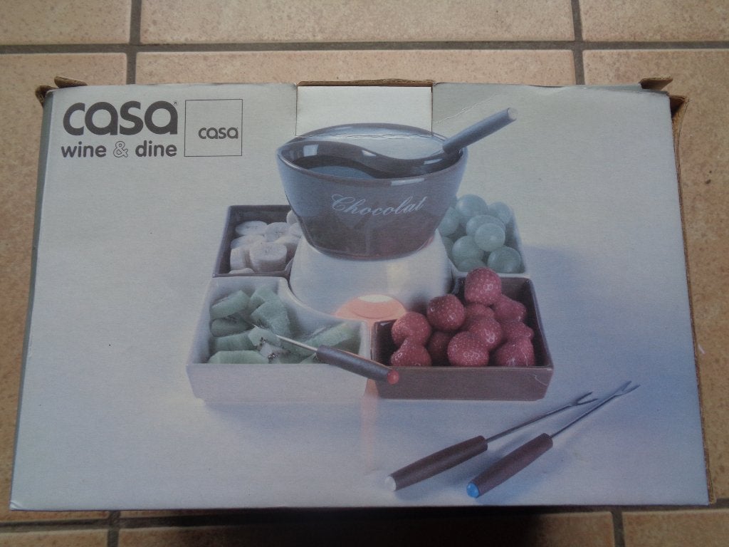 Casa Wine&Dine Fondue voor chocolade, Beige, Overige typen, Nieuw, Ophalen of Verzenden