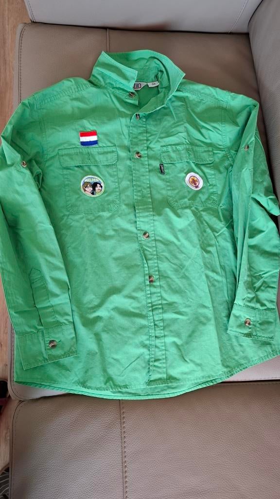 Scouting blouse Maat 158 met Badges, Outfit, Jongen of Meisje, Overhemd of Blouse, Ophalen of Verzenden