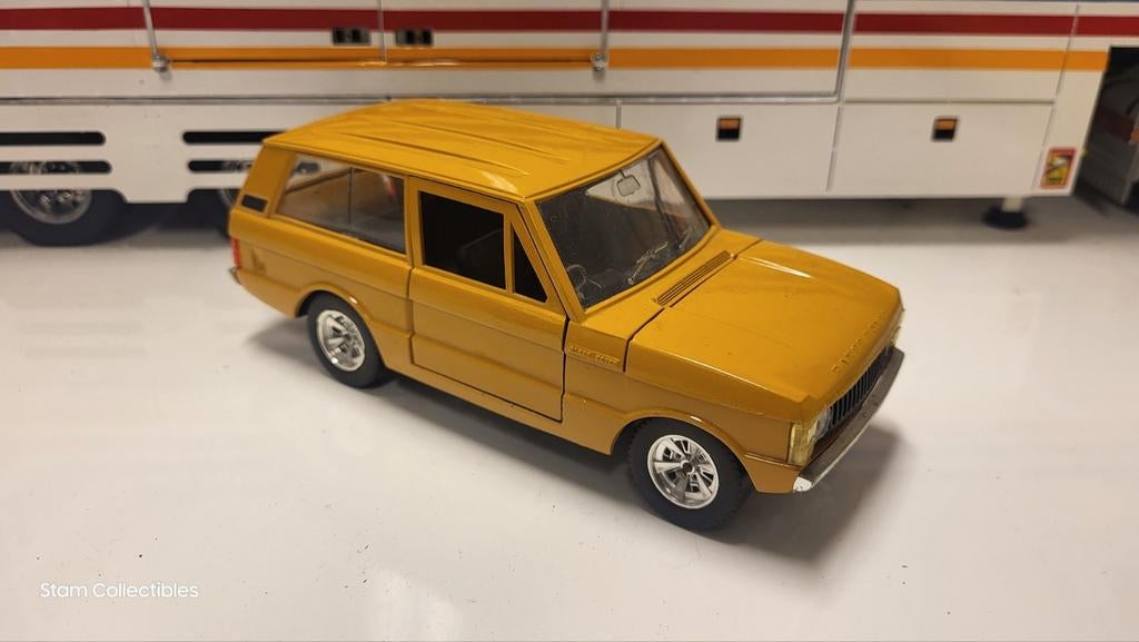 Bburago Land Rover Range Rover Classic Oker, Gebruikt, Auto, Ophalen of Verzenden, Bburago