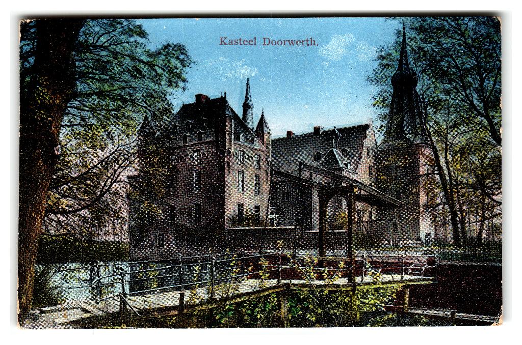 Doorwerth, Kasteel Doorwerth, Verzamelen, Ansichtkaarten | Nederland, Gelopen, Gelderland, 1920 tot 1940, Verzenden