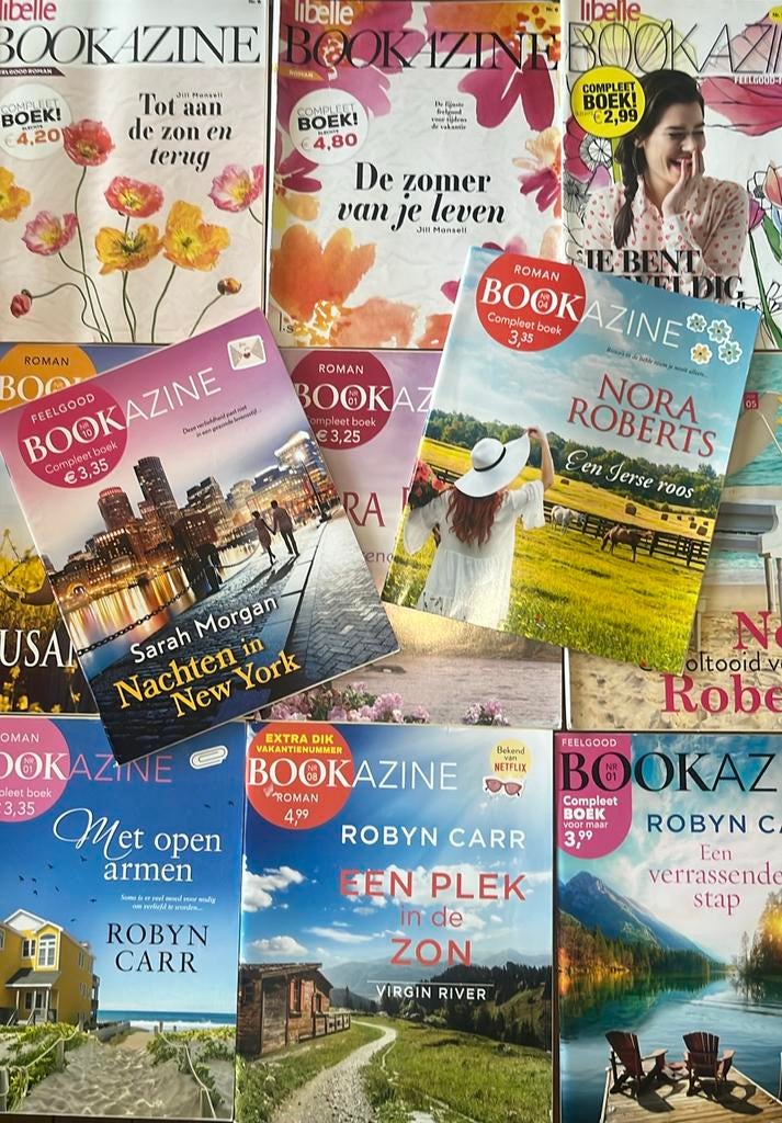 11 x bookazine, oa Robyn Carr, Nora Roberts, Sarah Morgan, Boeken, Ophalen of Verzenden, Zo goed als nieuw