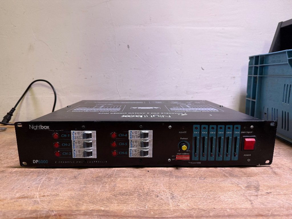 Nightbox DP6000 6ch DMX Dimmer pack, Muziek en Instrumenten, Licht en Laser, Ophalen of Verzenden, Gebruikt, Licht