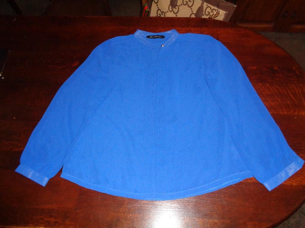 FRANS MOLENAAR kobalt blauwe blouse, Kleding | Dames, Blauw, Maat 46/48 (XL) of groter, Nieuw, Ophalen of Verzenden