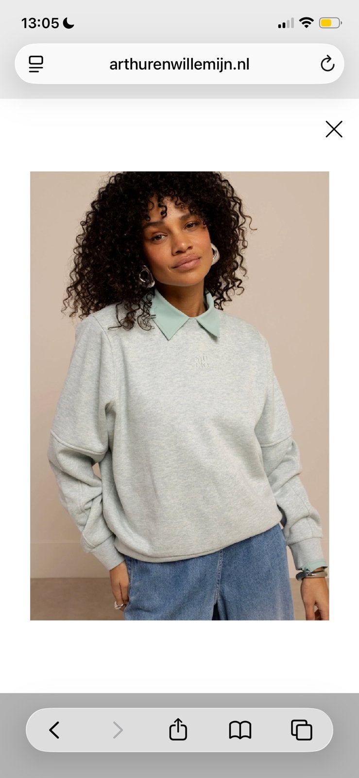 Studio Anneloes Pleuni sweater sage green mt M Zgan N, Kleding | Dames, Truien en Vesten, Ophalen of Verzenden, Zo goed als nieuw