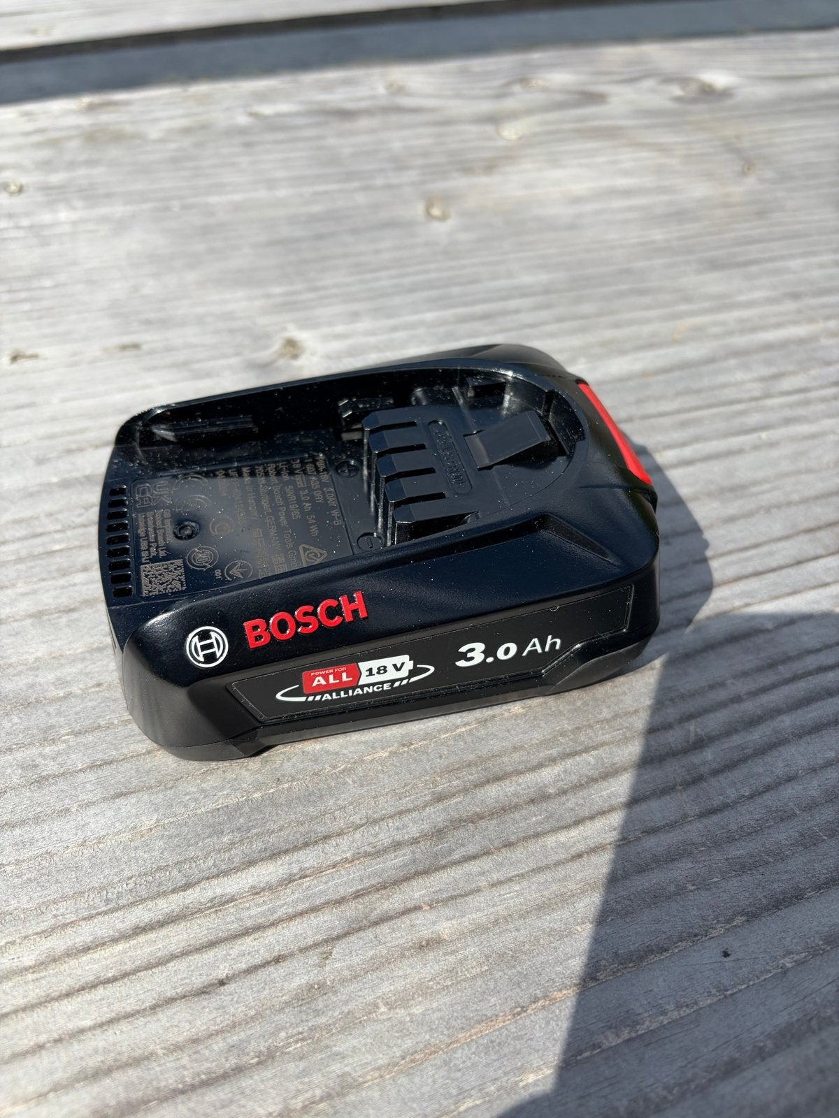 Bosch 18V 3.0 Ah Accu - Zo goed als nieuw, Ophalen of Verzenden, Zo goed als nieuw