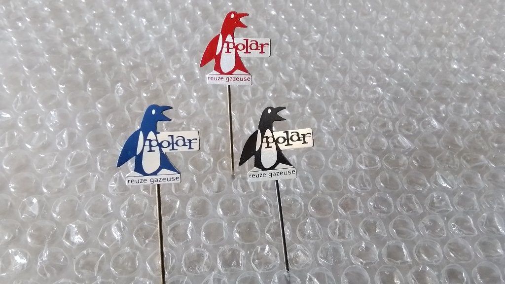 3 verschillende kleuren speldjes polar reuze gazeuse, Ophalen of Verzenden, Zo goed als nieuw, Overige onderwerpen